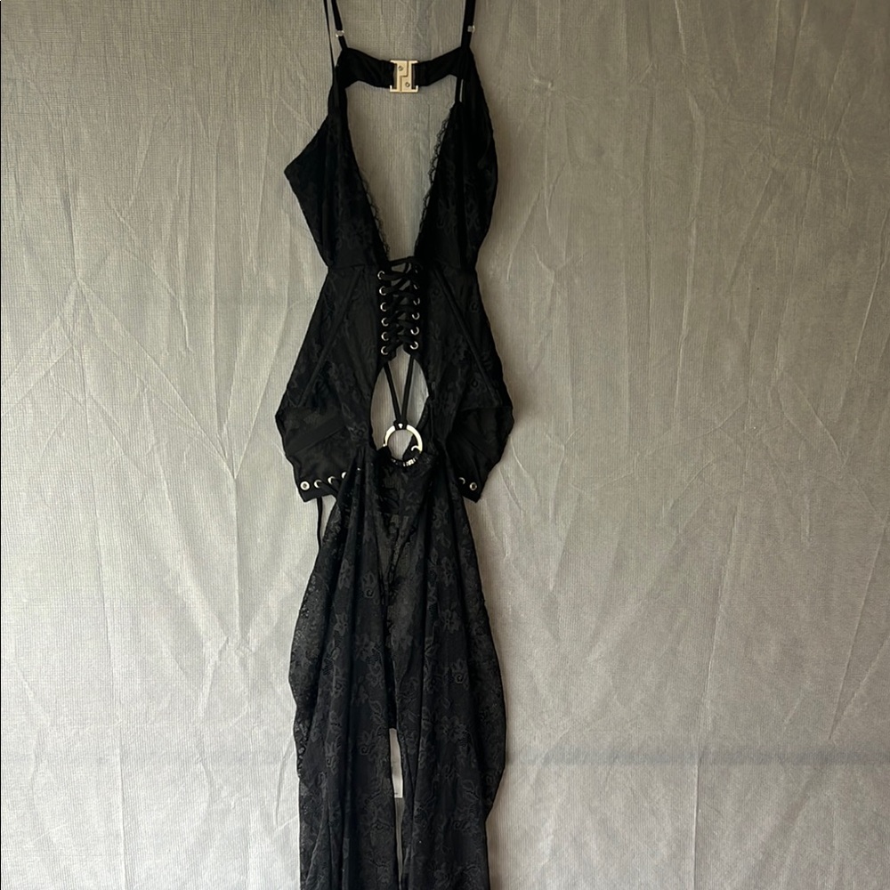 Elegant Black Lace Jumpsuit (never worn)